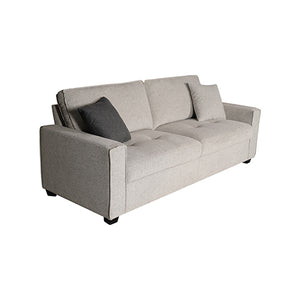 Milano 3 Seater Sofa Set | Polyester Fabric | Multilayer Cushions | Two Pillows Attached | Individual Pocket Spring