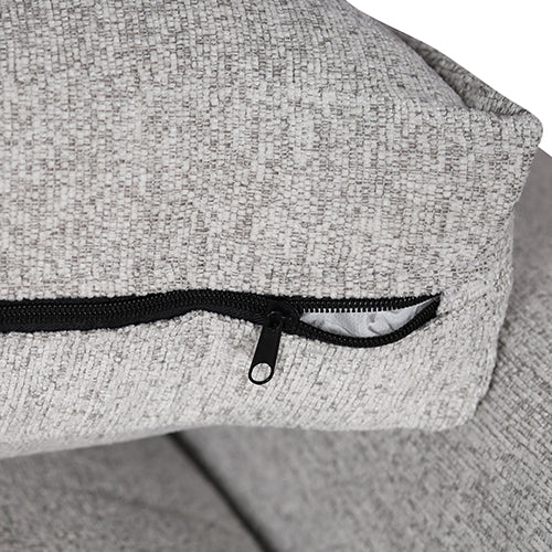 Milano Corner Sofa Chaise | Polyester Fabric | Multilayer Cushions | Two Pillows Attached | Individual Pocket Spring