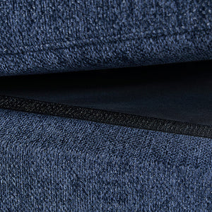 Orion Corner Sofa | Premium Fabric Upholstery | Padded Seat | Wooden Frame | Rubber Wooden Legs | Ottoman