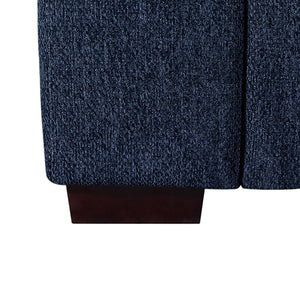 Orion Corner Sofa | Premium Fabric Upholstery | Padded Seat | Wooden Frame | Rubber Wooden Legs | Ottoman