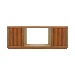 TV Cabinet | MDF Brown | Two Sideboards | Open Shelving