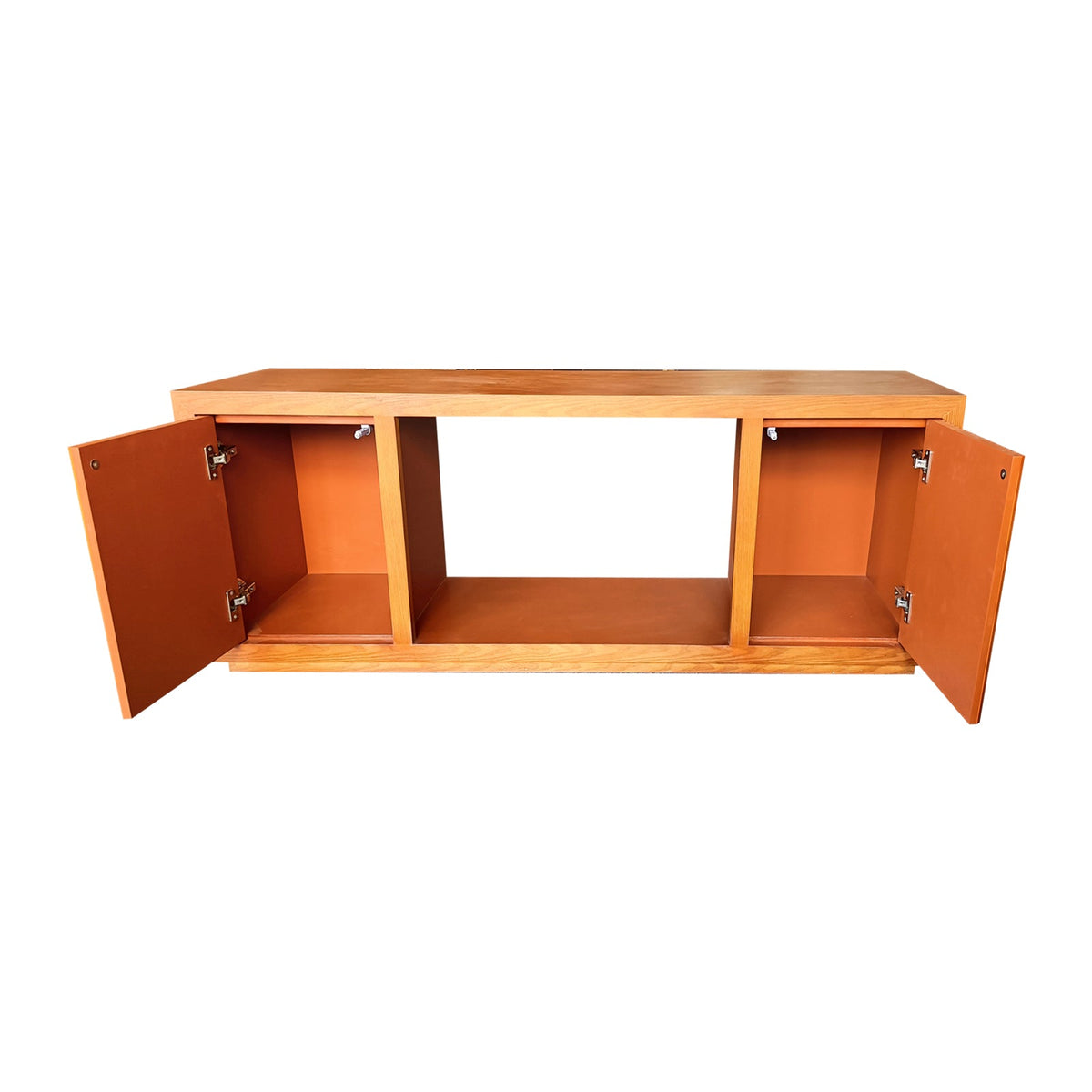 TV Cabinet | MDF Brown | Two Sideboards | Open Shelving
