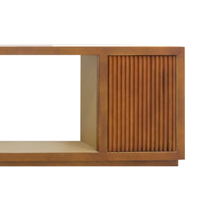 TV Cabinet | MDF Brown | Two Sideboards | Open Shelving