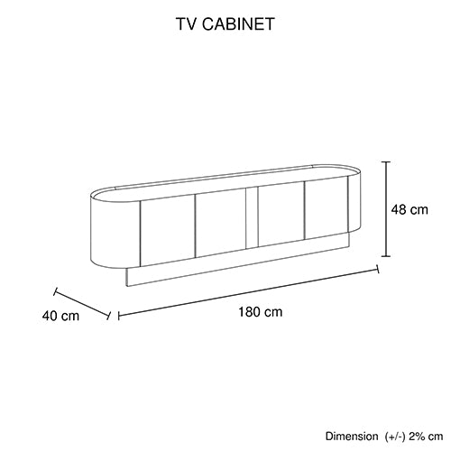 TV Cabinet | MDF Board | Melamine Interior | Storage Entertainment Unit | Modern Media Console