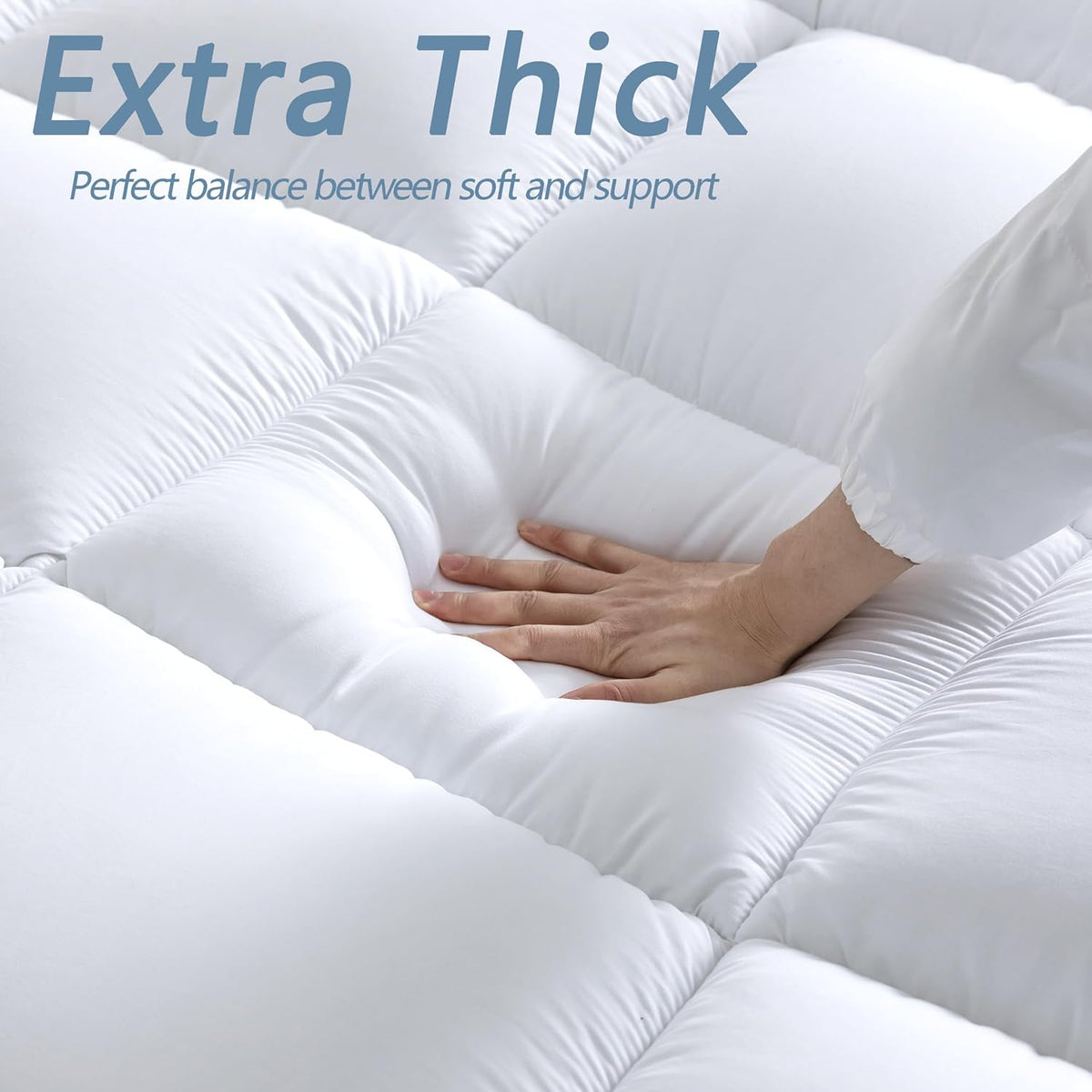 Luxury Extra Thick 1000 GSM Mattress Topper | Single Size