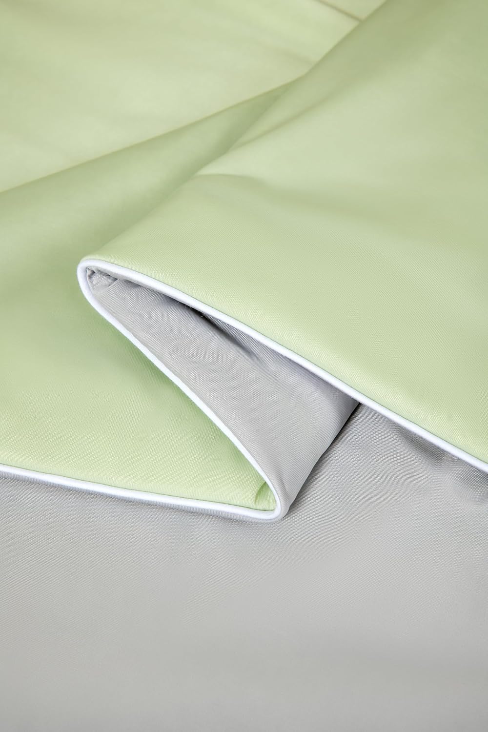 Ice Cooling Reversible Summer Comforter Blanket | Green & Grey | Queen/King