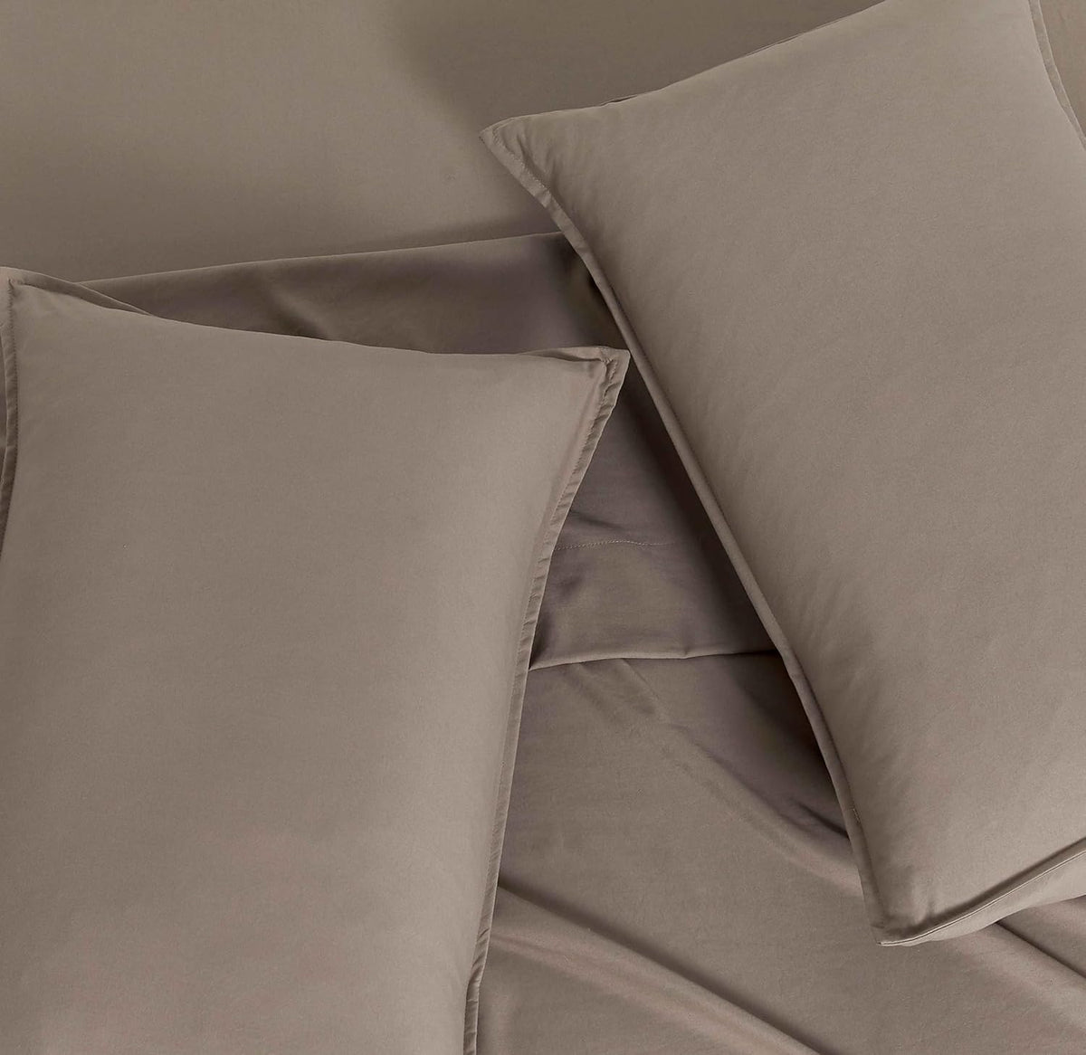 Vintage Washed Microfibre Sheet Set | Truffle | King