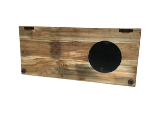 Wall Clock | Frying Pan Design on Recycled Wood