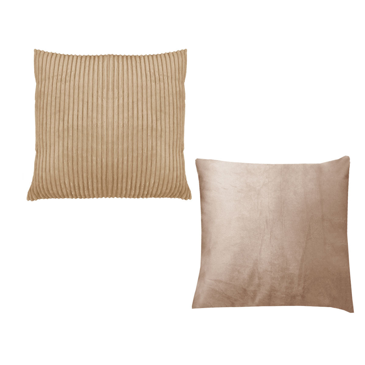Pair of Calico Cordury Cushions | Latte