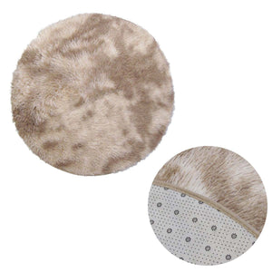 2-Toned Extra Light Weighted Shaggy Fluffy Floor Mat | Natural
