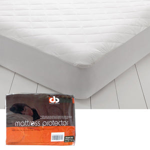 Lightly Quilted Cotton Top Mattress Protector | Single
