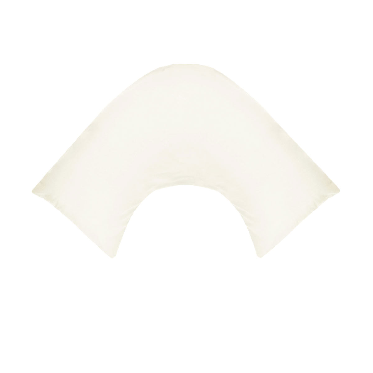 280TC Polyester Cotton V Shape Pillowcase | Ivory