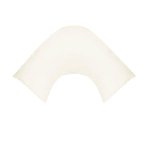 280TC Polyester Cotton V Shape Pillowcase | Ivory