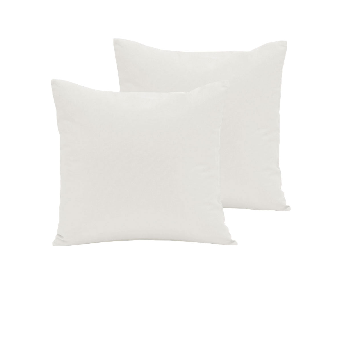 Pair of 280TC Polyester Cotton European Pillowcases | Ivory
