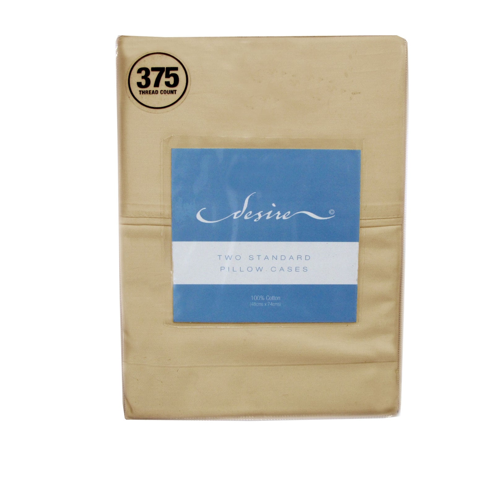 Pair of Cotton Standard Pillowcases | 375TC | Bone