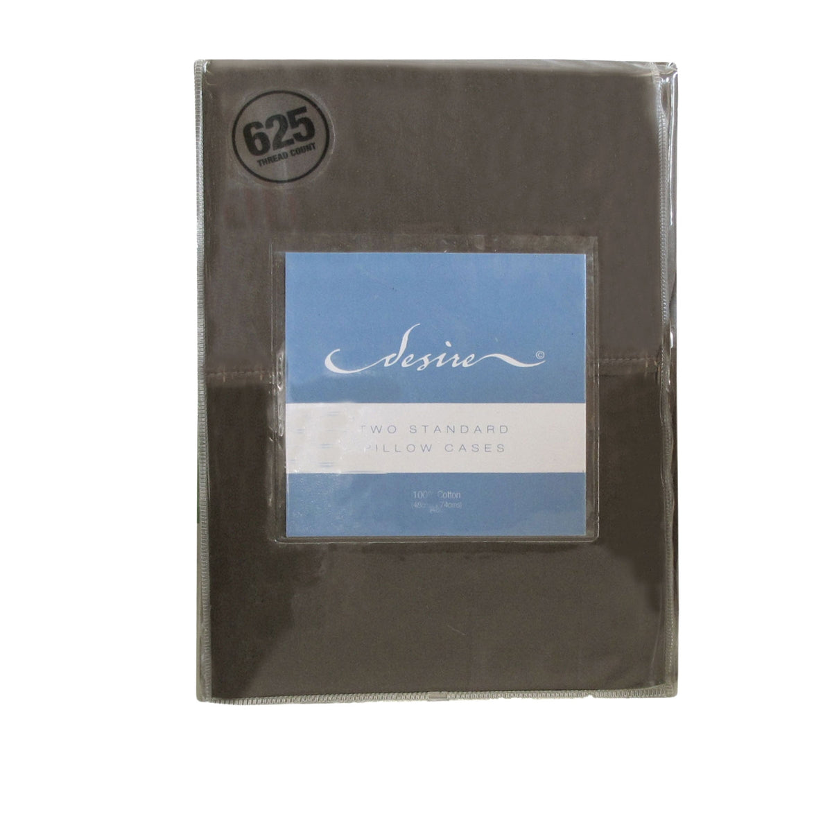 Pair of Cotton Standard Pillowcases | 500TC | Dark Brown