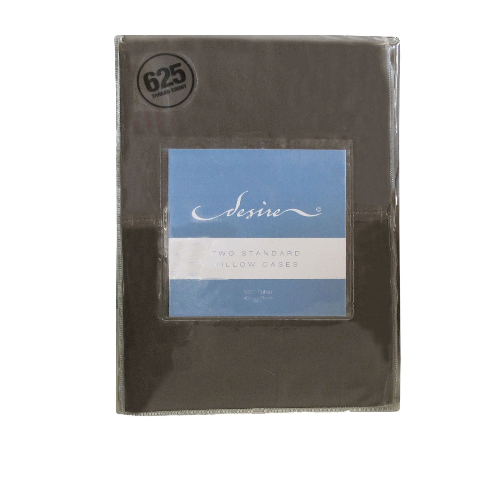 Pair of Cotton Standard Pillowcases | 500TC | Dark Brown