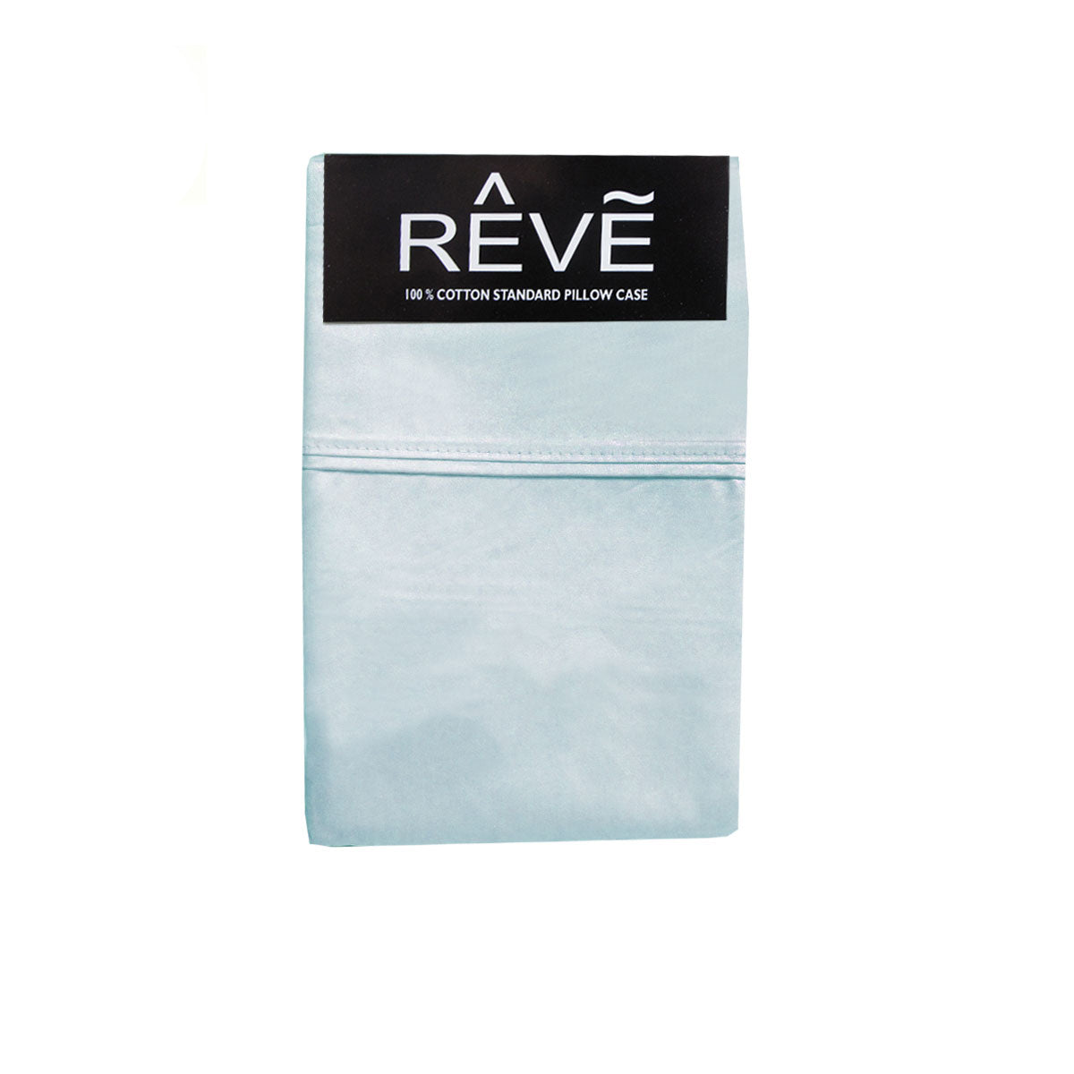 Pair of Reve 100% Cotton Standard Pillowcases | 48 x 74 cm | Solid Light Blue