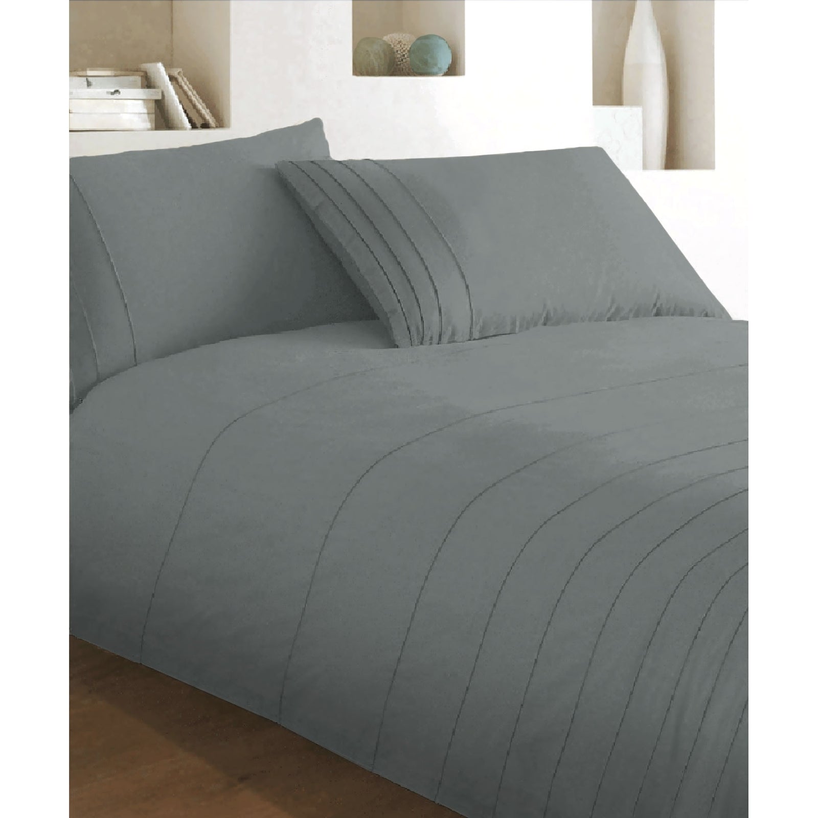 Brooklyn Charcoal Quilt Cover Set | King