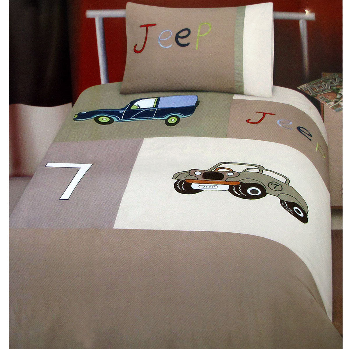 Jeep Classics Embroidered Quilt Cover Set | Single