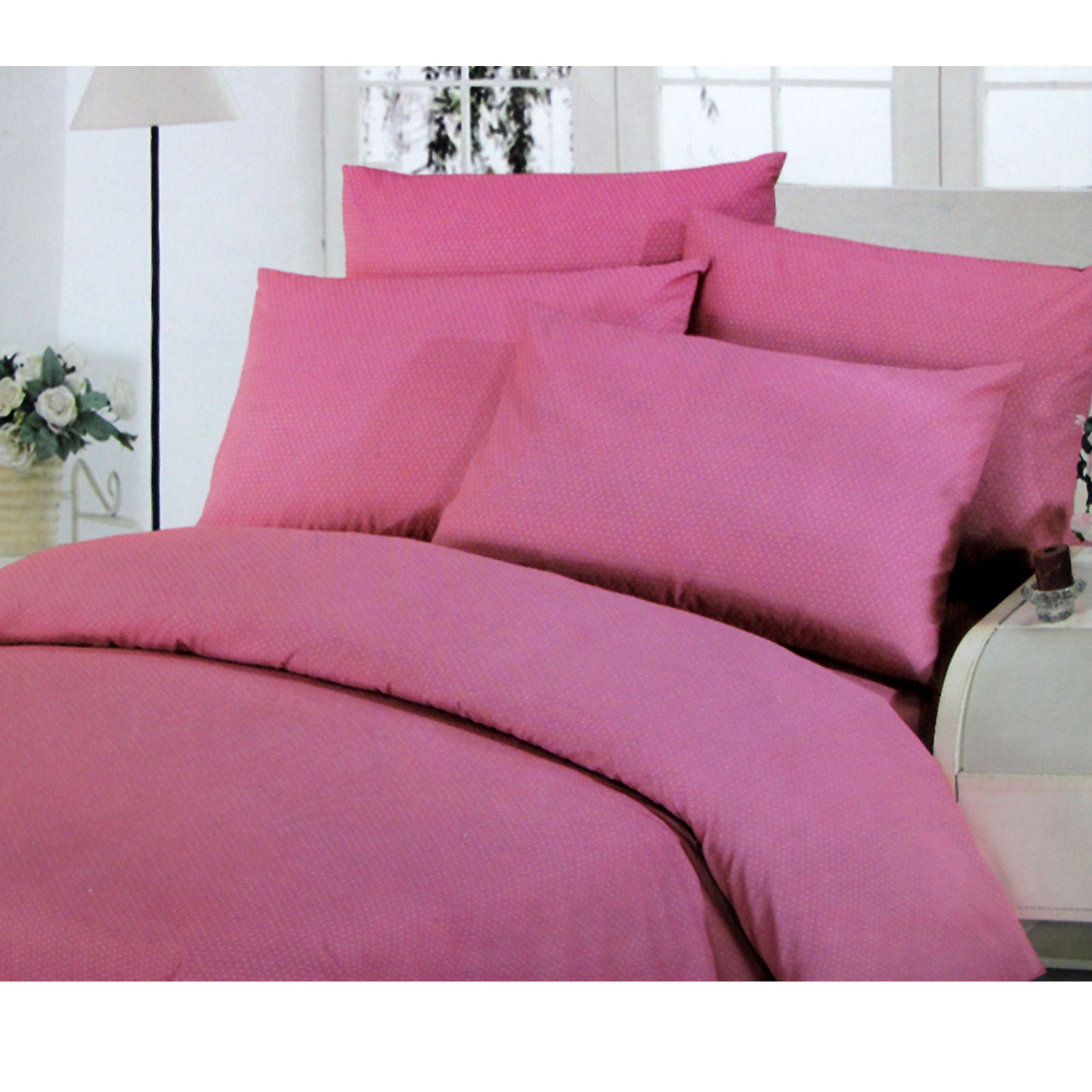 Polyester Cotton Polka Dots Quilt Cover Set | Double