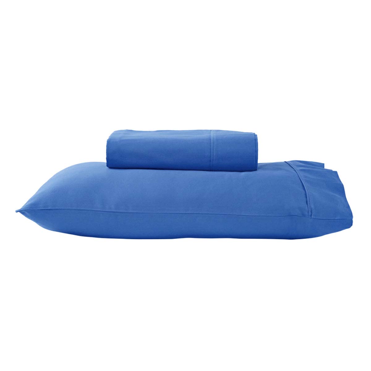 280TC 50% Polyester 50% Cotton Sheet Set | Single | Mid Blue