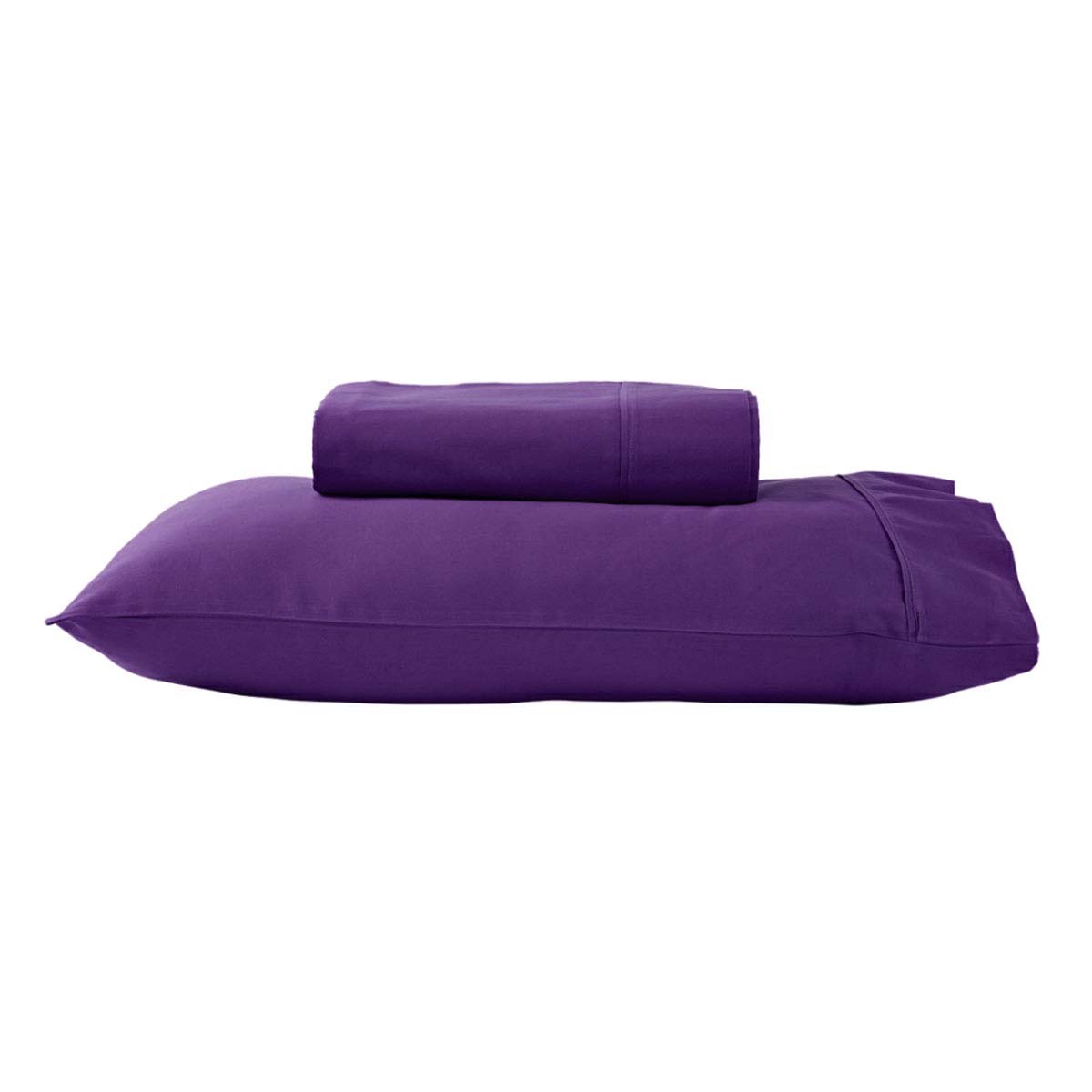280TC 50% Polyester 50% Cotton Sheet Set | Single | Purple