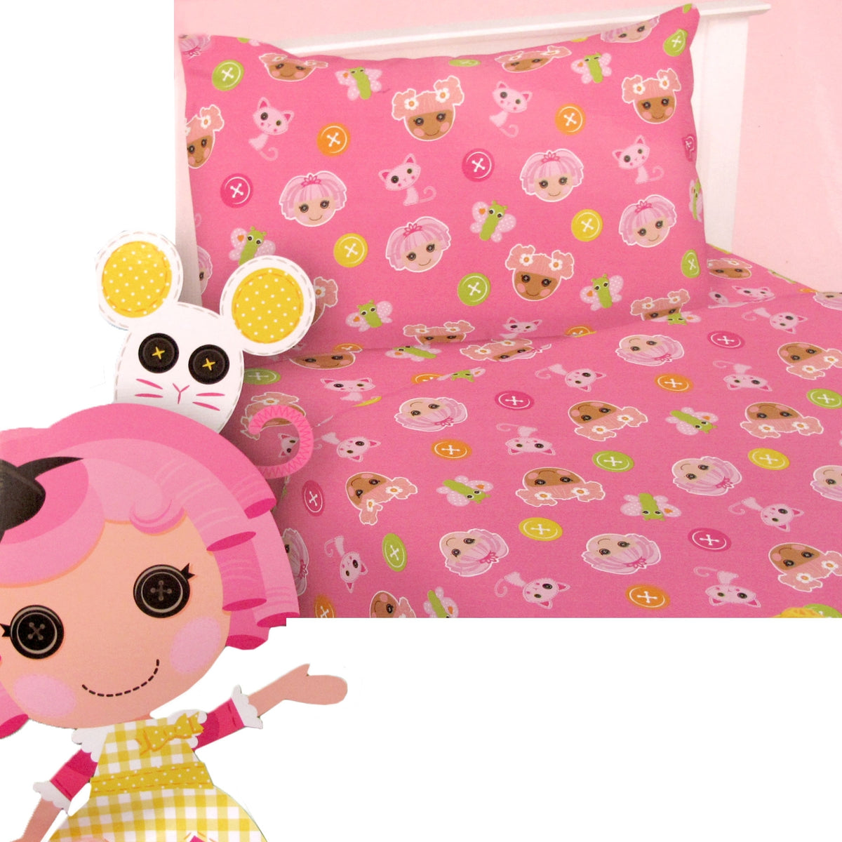 Lala Loopsy Jewel Polyester Cotton Sheet Set | Double