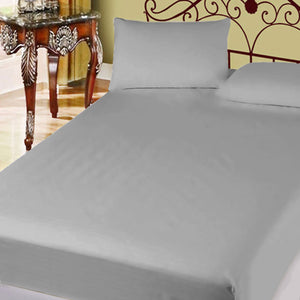 400TC Cotton Percale Combo Set | Super Queen | 50cm Wall | Grey