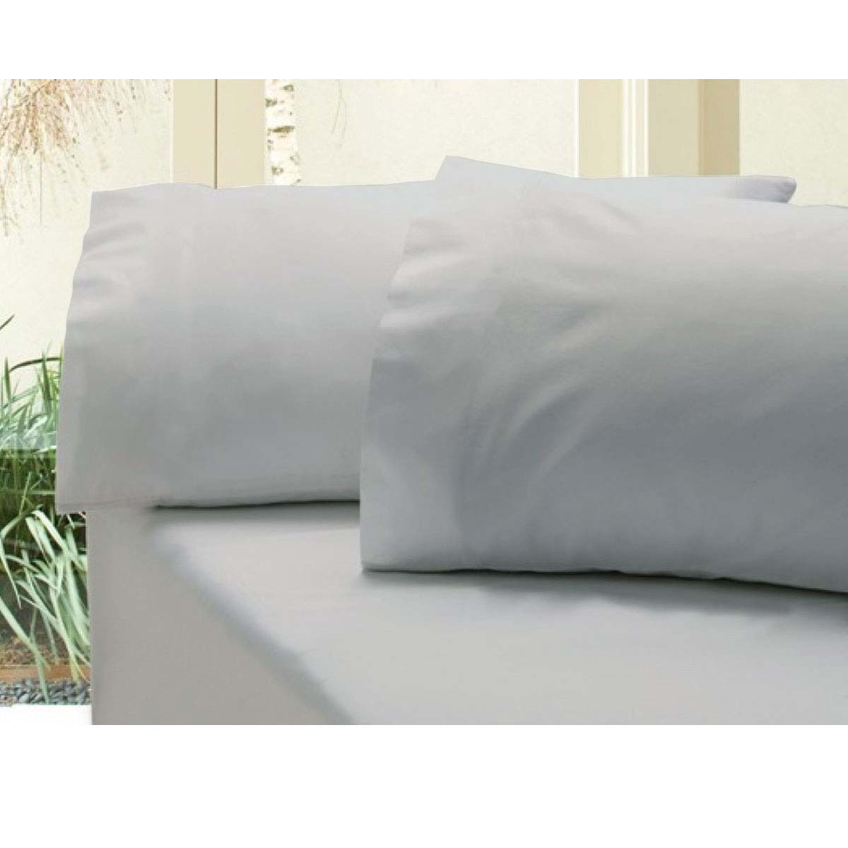 Revive | 400TC Cotton Sateen Combo Sheet Set | King | Silver