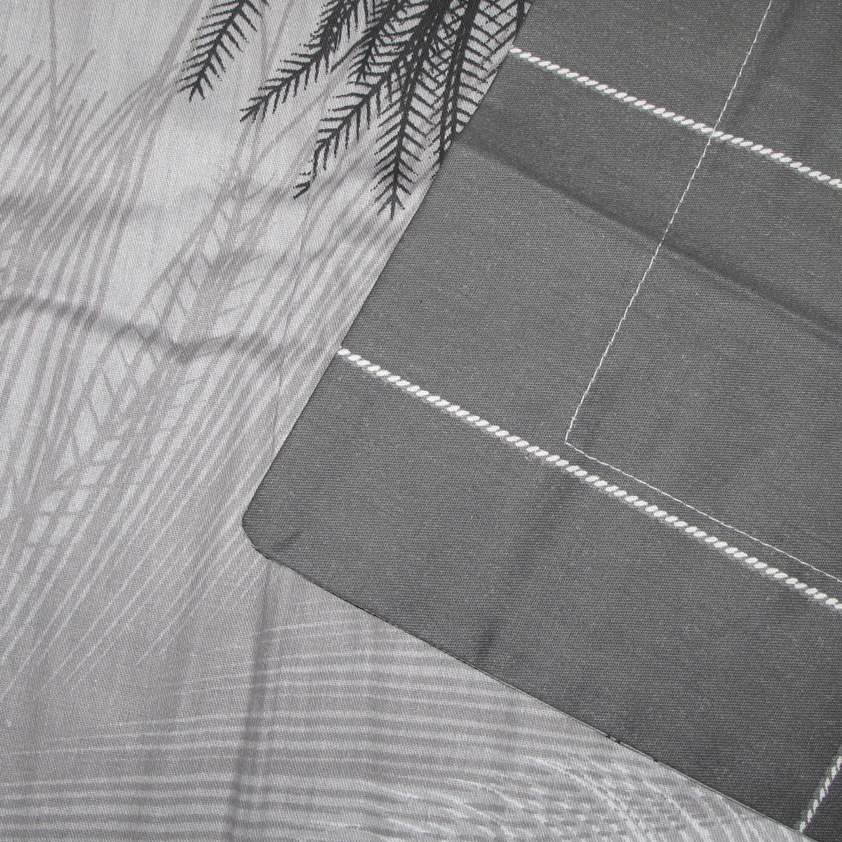 300TC Heidi Grey Reversible Cotton Quilt Cover Set | Queen