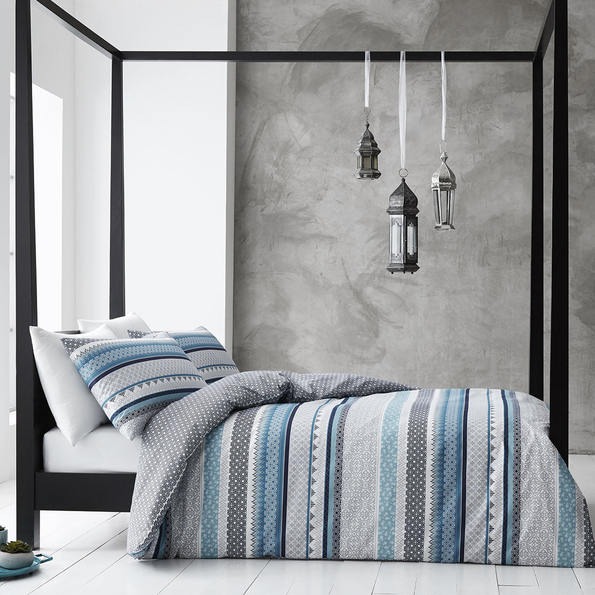 Gabrielle | Blue | Quilt Cover Set | Queen