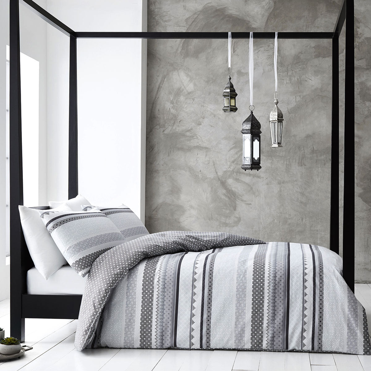 Gabrielle | Grey | Quilt Cover Set | Super King