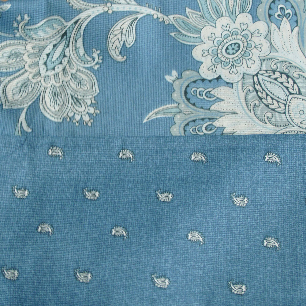 250TC Oliver Cotton Reversible Quilt Cover Set | Queen