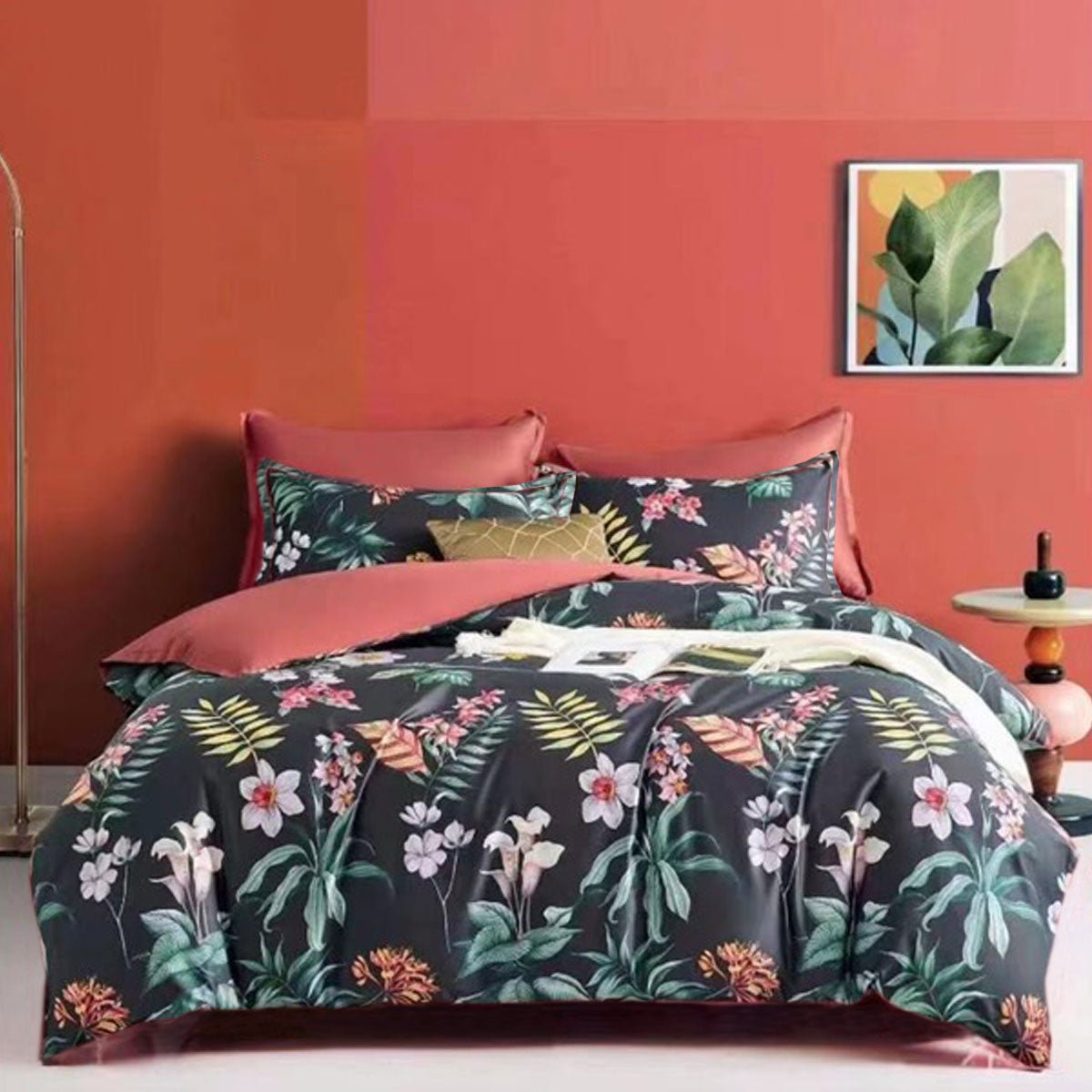 400TC Cotton Sateen | Quilt Cover Set | Secret Garden | Queen