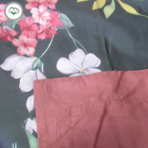 400TC Cotton Sateen | Quilt Cover Set | Secret Garden | Queen