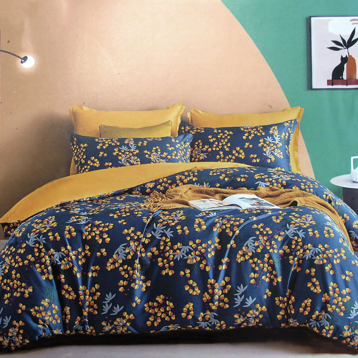 400TC Cotton Sateen | Quilt Cover Set | Xanthia | King