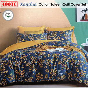 400TC Cotton Sateen | Quilt Cover Set | Xanthia | King