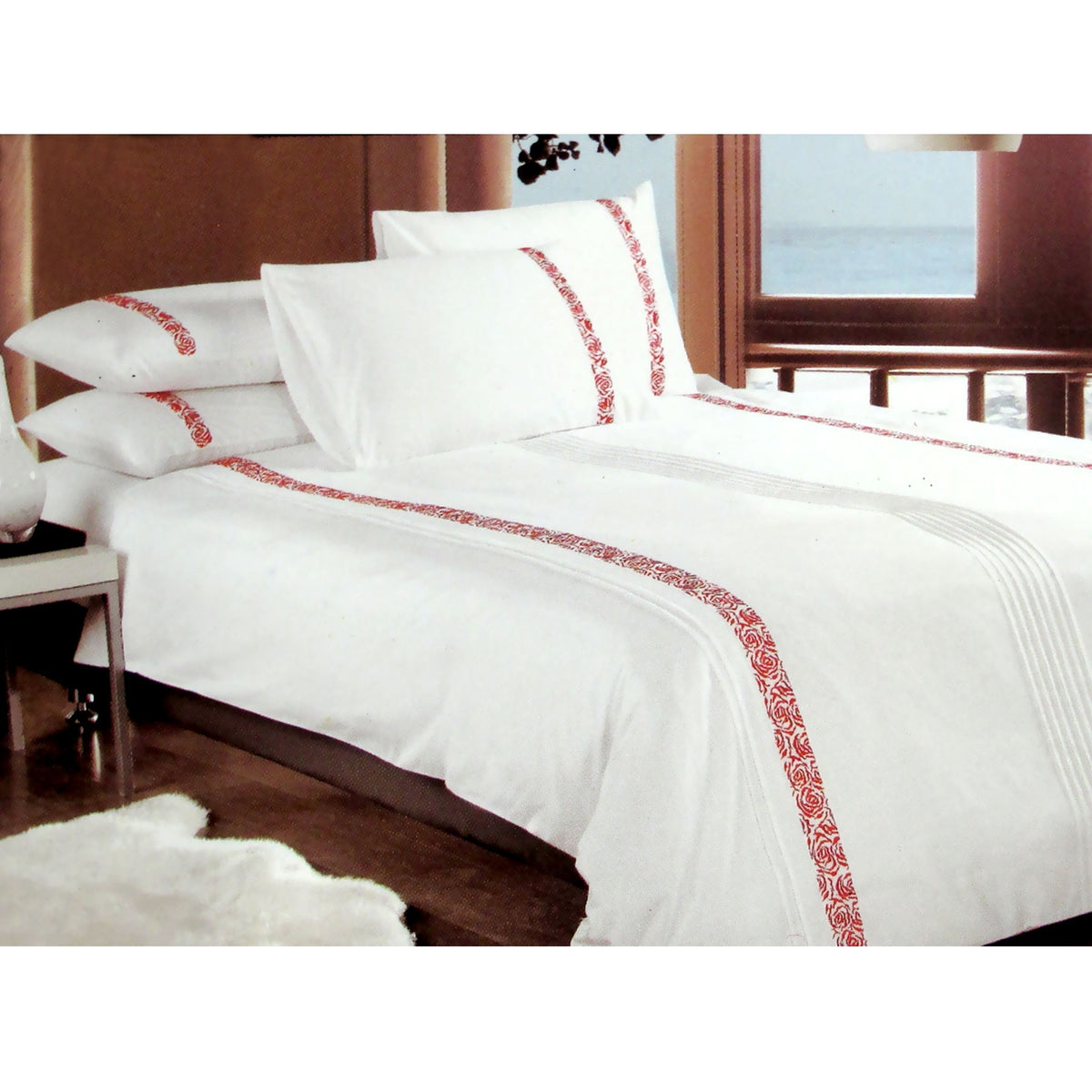 Metropolitan Haze Red Quilt Cover Set | King
