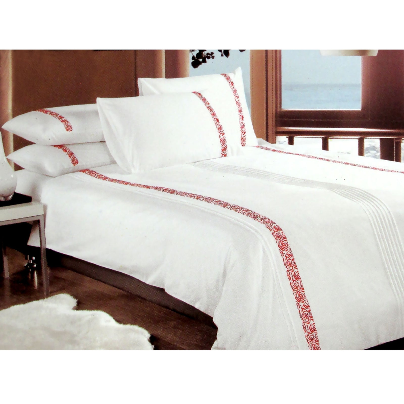 Metropolitan Haze Red Quilt Cover Set | King
