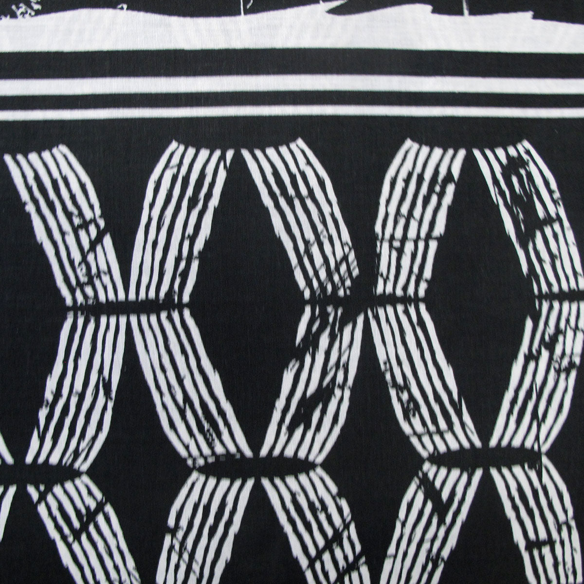 Homeport Kenya Black Printed Geometric Quilt Cover Set | Double