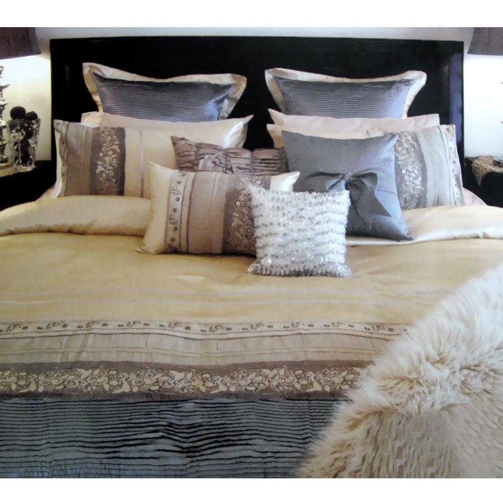 Manhattan Rominda Gold Quilt Cover Set | Queen