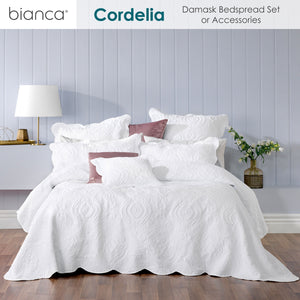Bianca Elegance Cordelia White Bedspread Set | King
