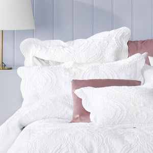 Bianca Elegance Cordelia White Bedspread Set | King