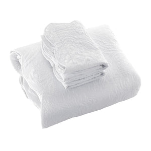 Bianca Elegance Cordelia White Bedspread Set | Queen