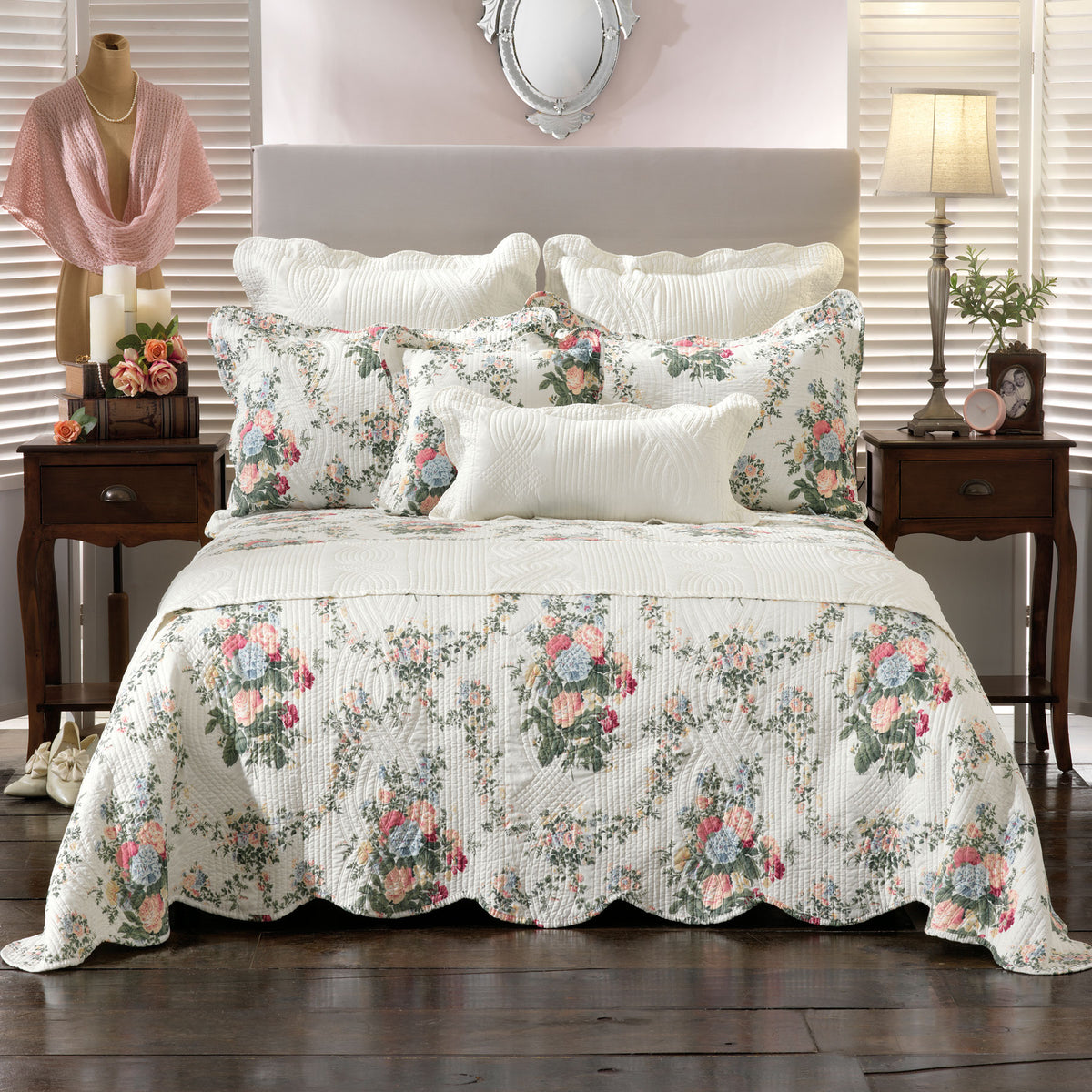 Bianca Rosedale Multi Bedspread Set | Single