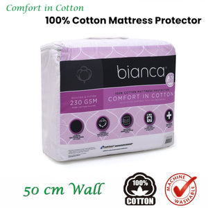 Bianca Comfort in Cotton | Mattress Protector | King Single