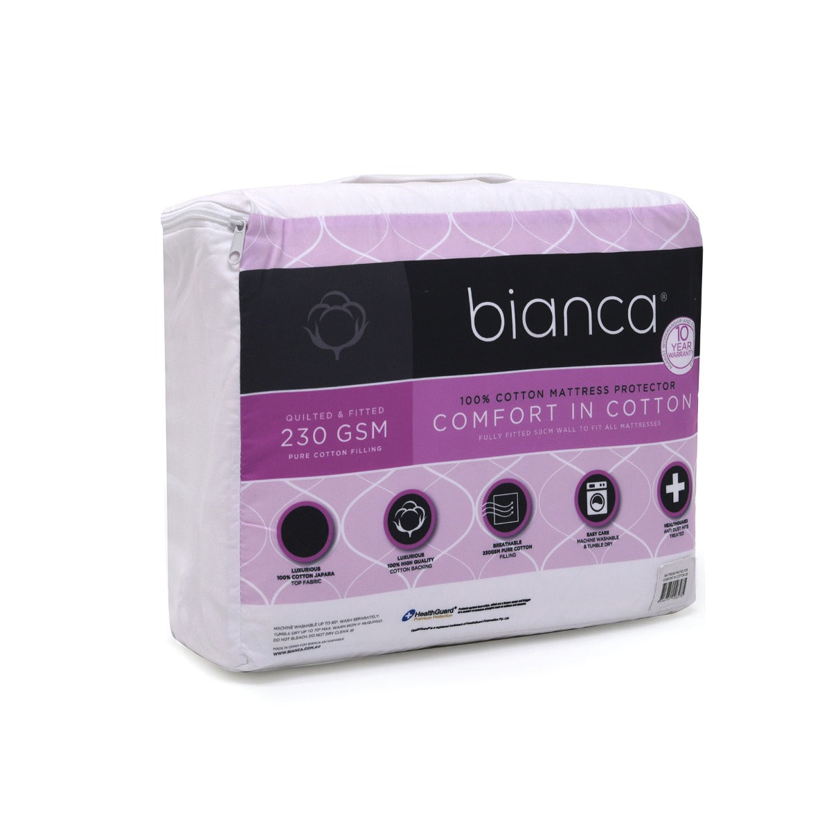 Bianca Comfort in Cotton | Mattress Protector | Queen