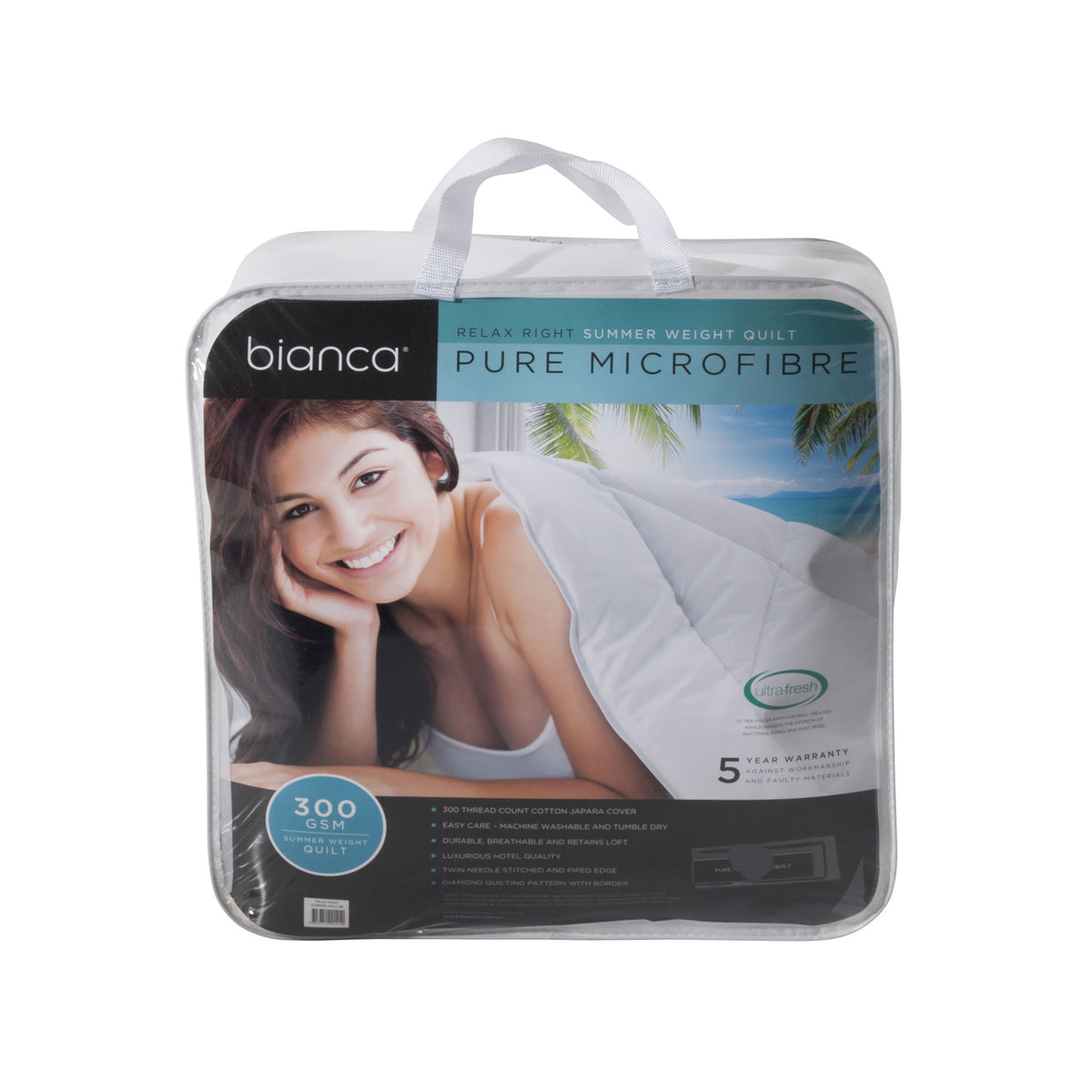 Bianca Relax Right Summer Microfibre Quilt | 300GSM | King