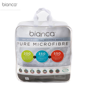Bianca Pure Microfibre All Seasons Quilt | King